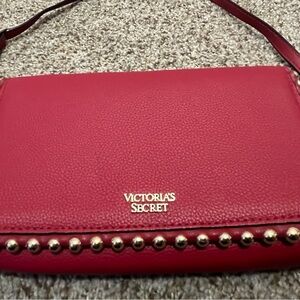 Victoria's Secret Red Clutch/Purse with Gold Accents
